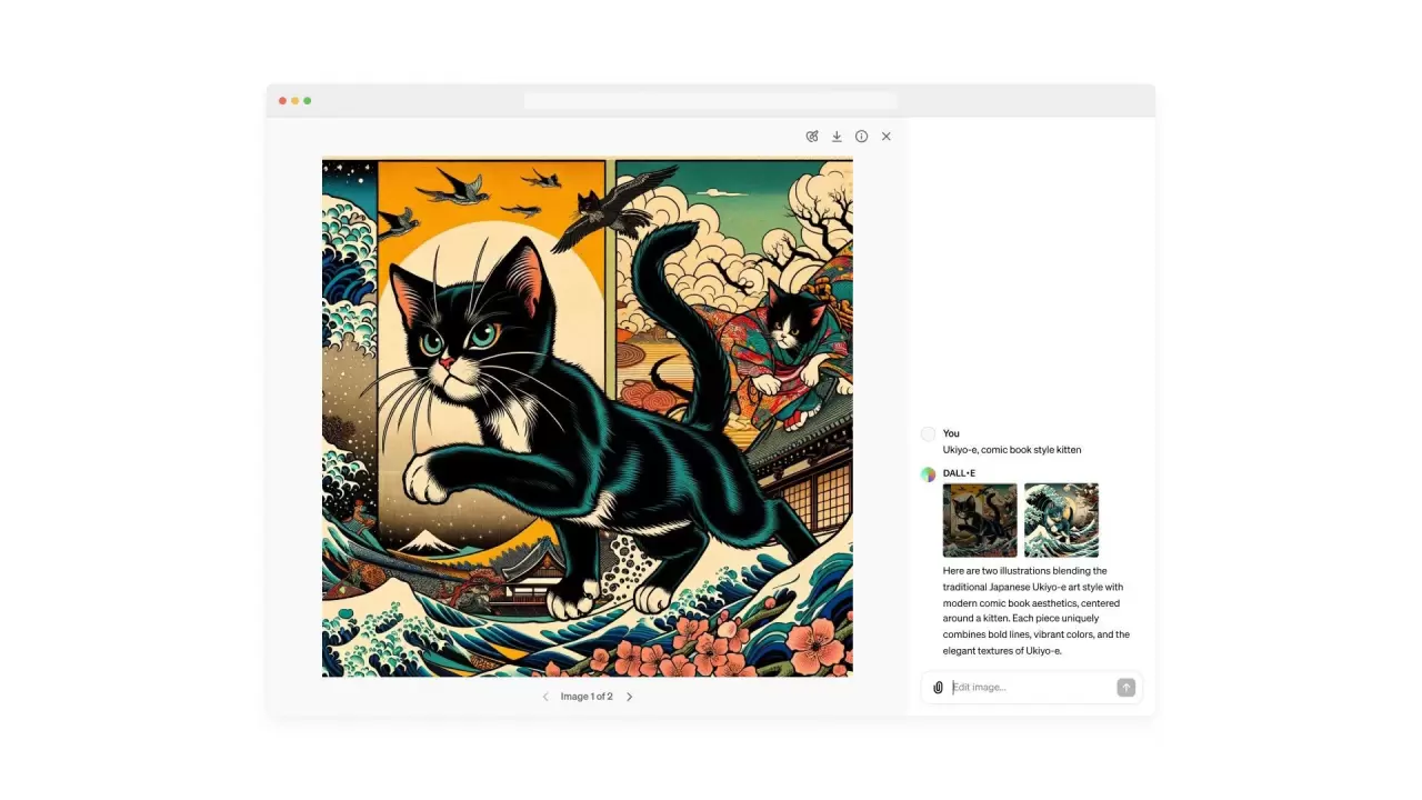 DALL-E 3 освоил редактирование изображений и изменение