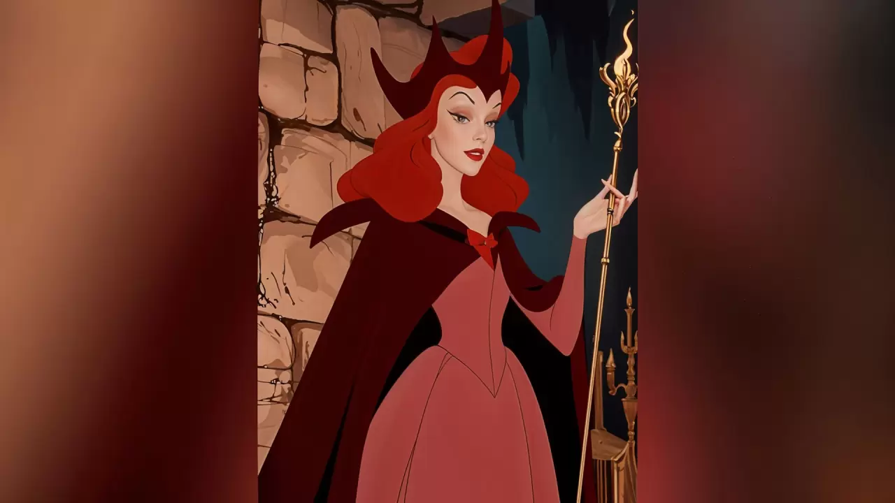 ИИ изобразил Алую Ведьму и других героев Marvel в стиле Disney