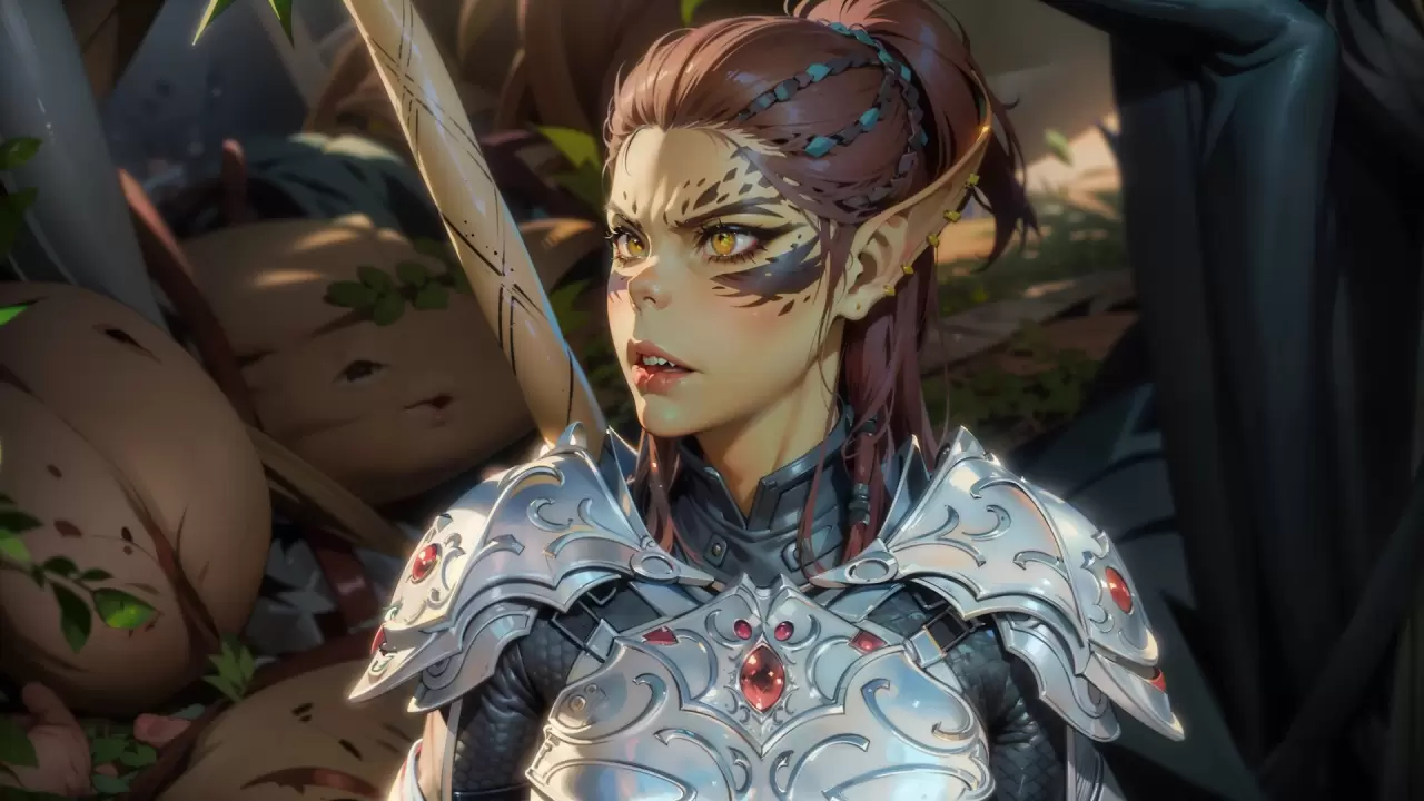 Нейросеть нарисовала героев Baldurs Gate 3 в аниме стиле