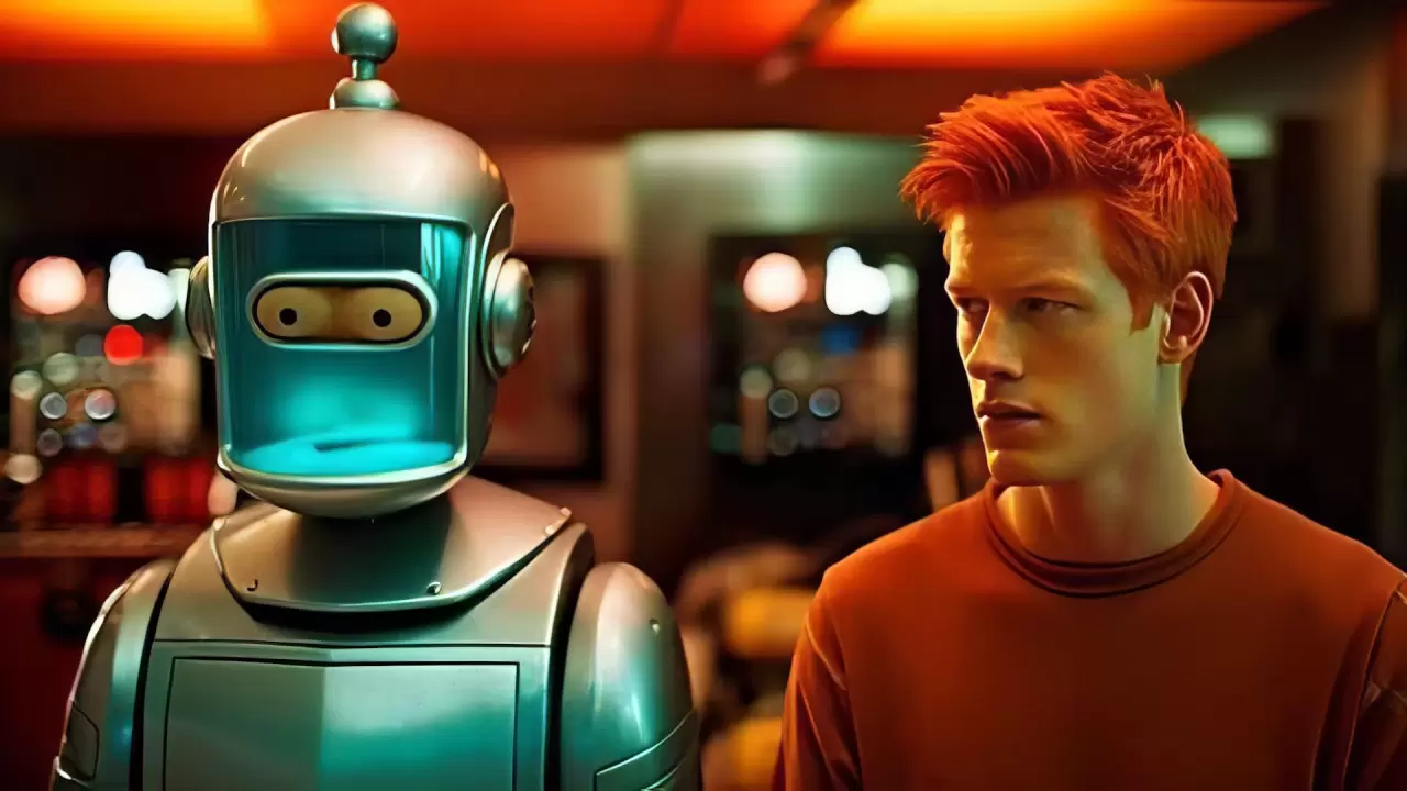 Нейросеть представила фильм «Футурама» с участием живых актеров