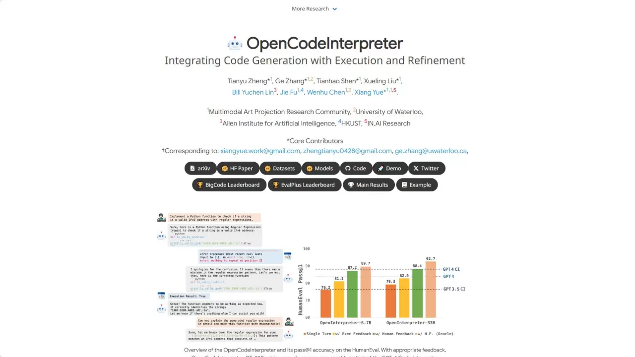 OpenCodeInterpreter