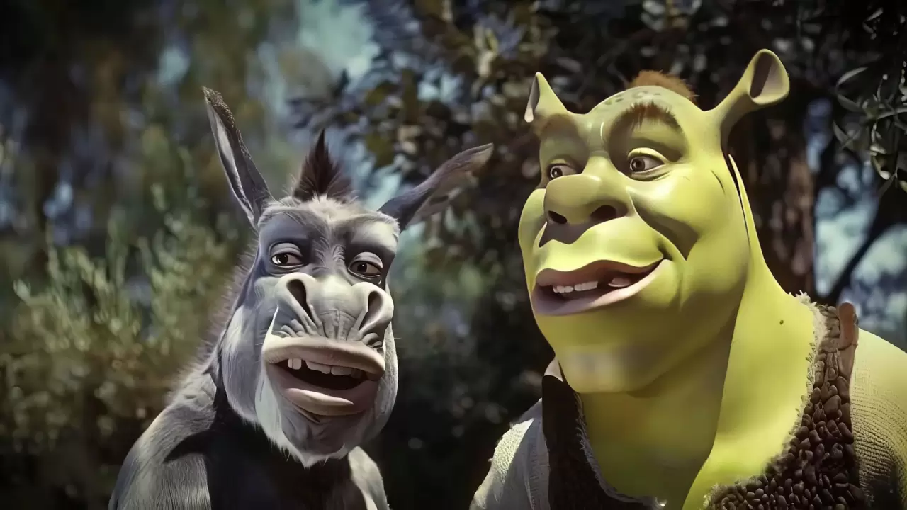 «Шрека» превратили в фильм 50-х годов с живыми актёрами